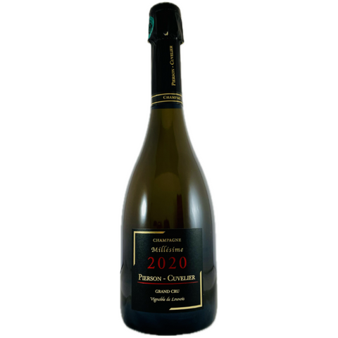 Champagne Pierson-Cuvelier Millésime 2020, champagne flasker på hvid baggrund