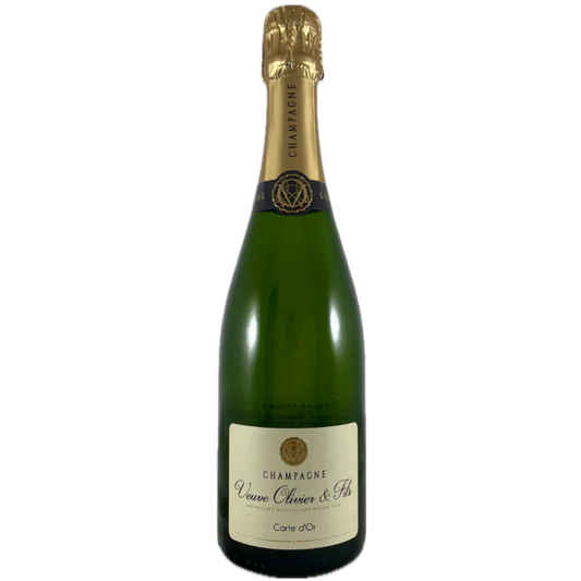1 flaske på hvid baggrund Champagne Veuve Olivier et Fils, Carte d'Or