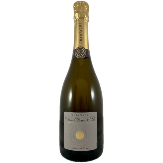 1 flaske på hvid baggrund Champagne Veuve Olivier et Fils, Secret de Cave