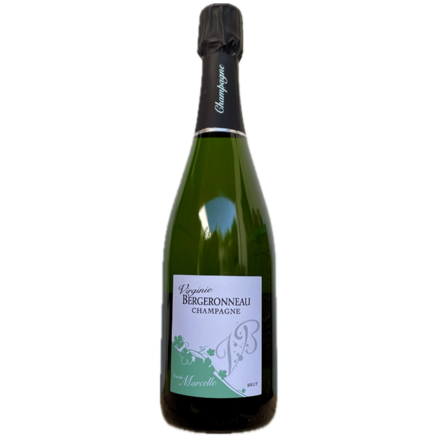 Champagne flaske, Virginie Bergeronneau champagne, Premier Cru, Cuvée Marcelle, brut